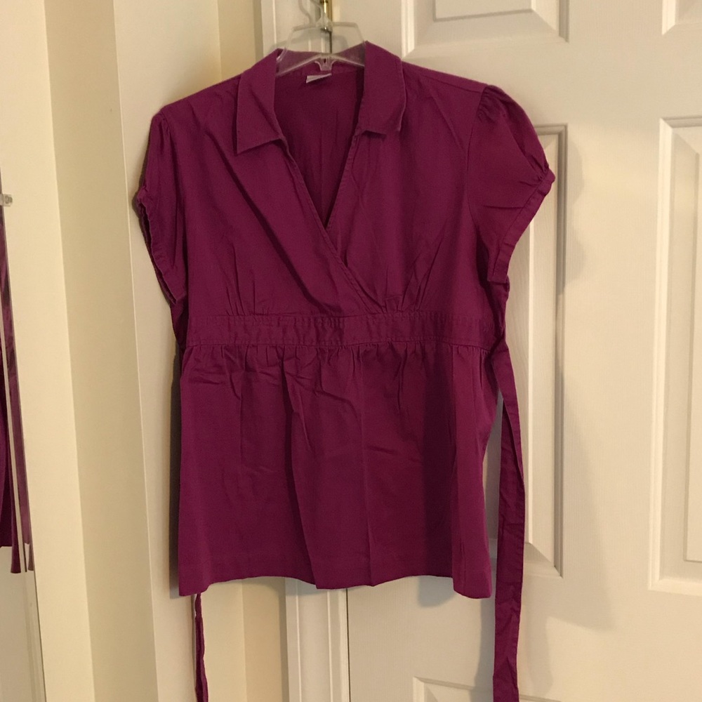 Magenta Maternity Blouse